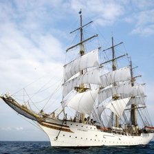 Схема вышивки «Парусник»