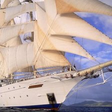 Схема вышивки «Парусник»