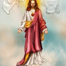 Схема вышивки «Иисус»