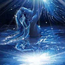 Схема вышивки «русалка»