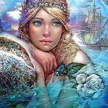 Схема вышивки «русалка 5»