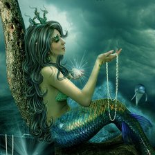 Схема вышивки «русалка 6»