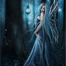 Схема вышивки «девушка эльф»