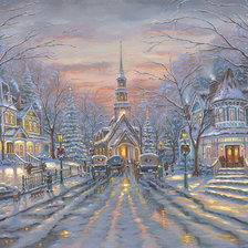 Схема вышивки «перед рождеством»