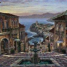 Схема вышивки «Summer in Vernazza – Vernazza, Italy»