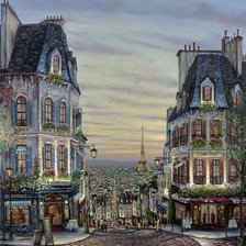 Схема вышивки «Via Le Romance – Paris, France»