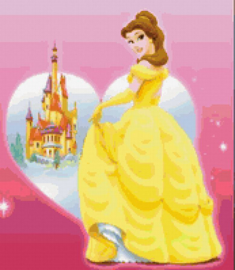 красавица и чудовище - подушка, детям, мультики, дисней - предпросмотр