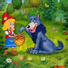 Схема вышивки «красная шапочка»