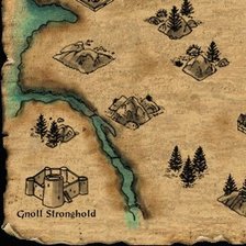 Схема вышивки «Baldur's Gate Map Part 1»