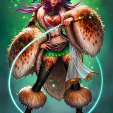 Схема вышивки «Девушка- воин»