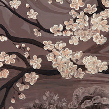 Схема вышивки «Нарисованная сакура»