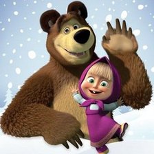 Схема вышивки «Маша и медведь»