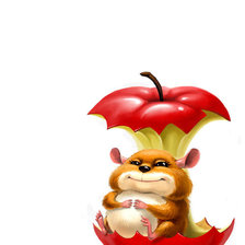 Схема вышивки «хомяк»