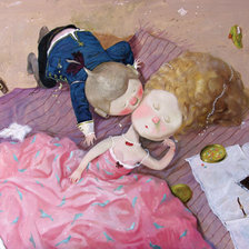 Схема вышивки «Поцелуй»