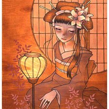 Схема вышивки «девушка»