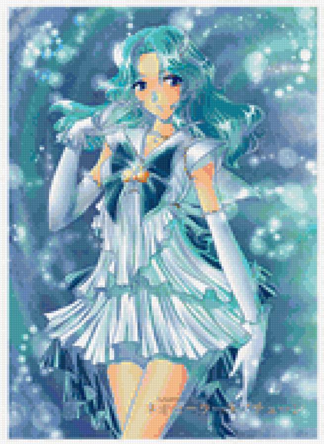 Сейлор Нептун арт - сейлор нептун, сейлор мун, фанарт, мичуру кайо - предпросмотр