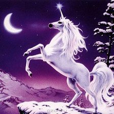 Схема вышивки «Единорог»