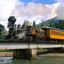 Схема вышивки «Паровоз 1»