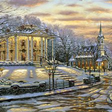 Схема вышивки «Пейзаж»