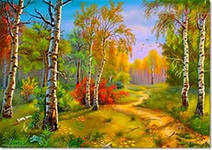 Схема вышивки «пейзаж»