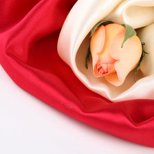 Схема вышивки «Роза в шелках»