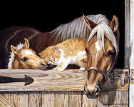 Схема вышивки «лошади»