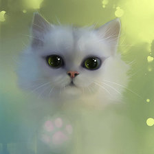 Схема вышивки «Кот прозрачные глазки»