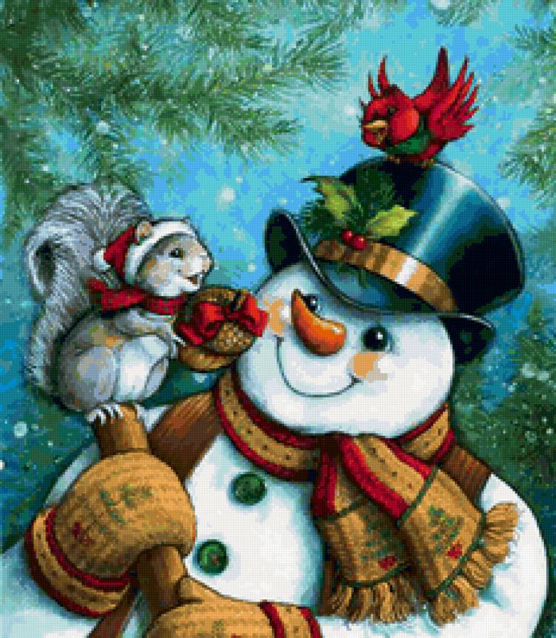 снеговик - предпросмотр