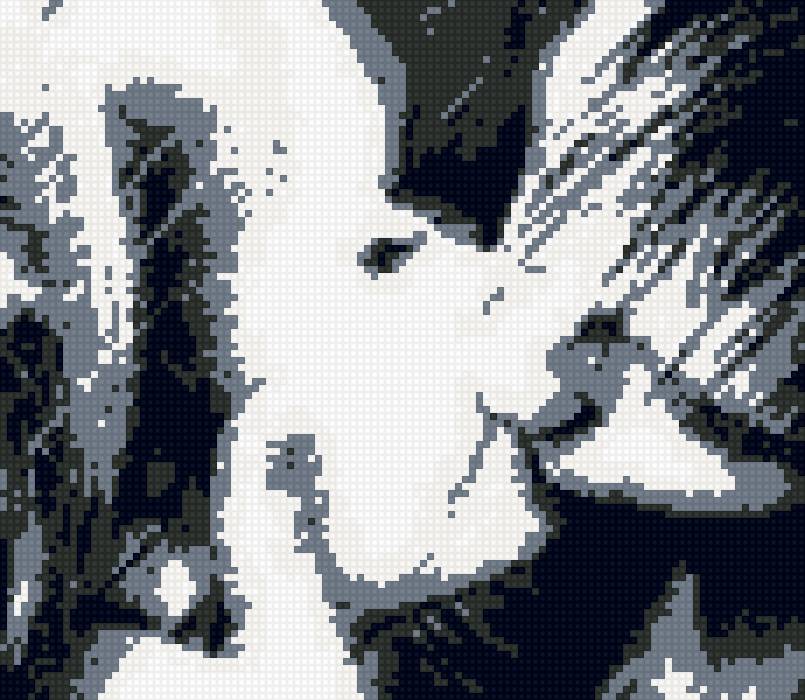 поцелуй - черно-белое - предпросмотр