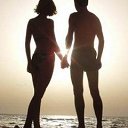 пара на фоне заката - оригинал