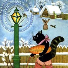 Схема вышивки «кот - Воркот»