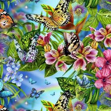 Схема вышивки «бабочка14»