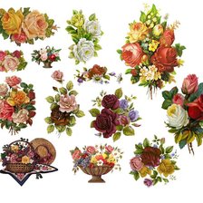 Схема вышивки «букетики»