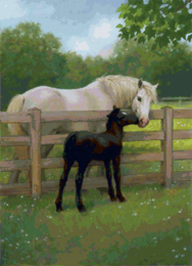 Материнская нежность - tristan elwell, живопись - предпросмотр