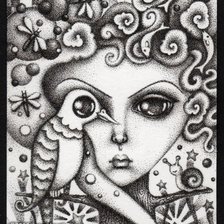 Схема вышивки «Печальна картинка»