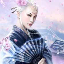 Схема вышивки «Гейша»