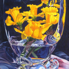 Схема вышивки «Цветы в хрустале»