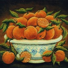 Схема вышивки «Персик»