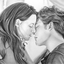 Схема вышивки «Поцелуй»