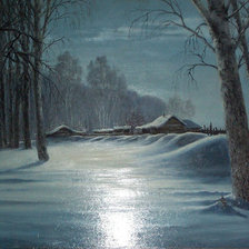 Схема вышивки «Серия "Пейзаж. Зима"»