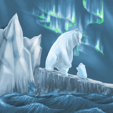 Схема вышивки «Северное сияние»