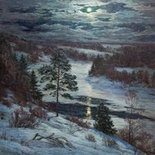 Схема вышивки «Серия "Пейзаж. Зима"»