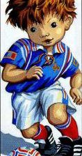 Схема вышивки «Серия Гавроши Футболист»