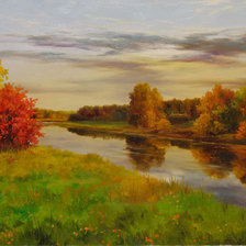 Схема вышивки «Серия "Пейзаж. Осень"»