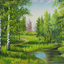 Схема вышивки «Серия "Пейзаж. Лето"»