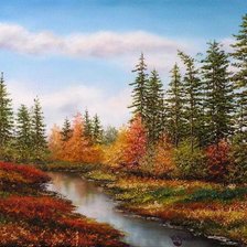 Схема вышивки «Серия "Пейзаж. Осень"»