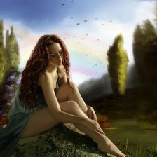 Схема вышивки «лесная нимфа»