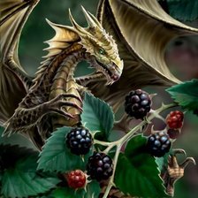 Схема вышивки «Любитель поесть ягодки»