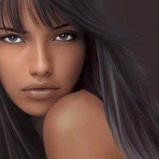 Схема вышивки «девушка»