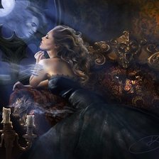 Схема вышивки «девушка»